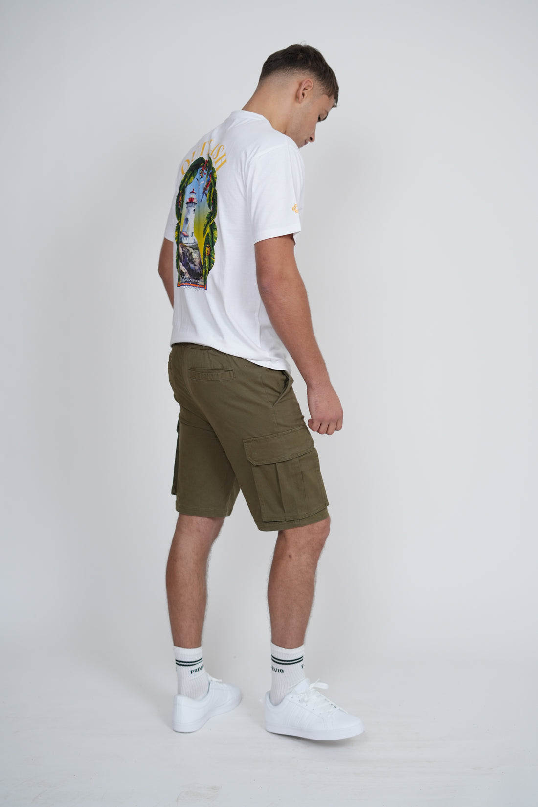 Hawk Cargo Shorts – Men's Regular Fit Utility Shorts with Zip Pockets