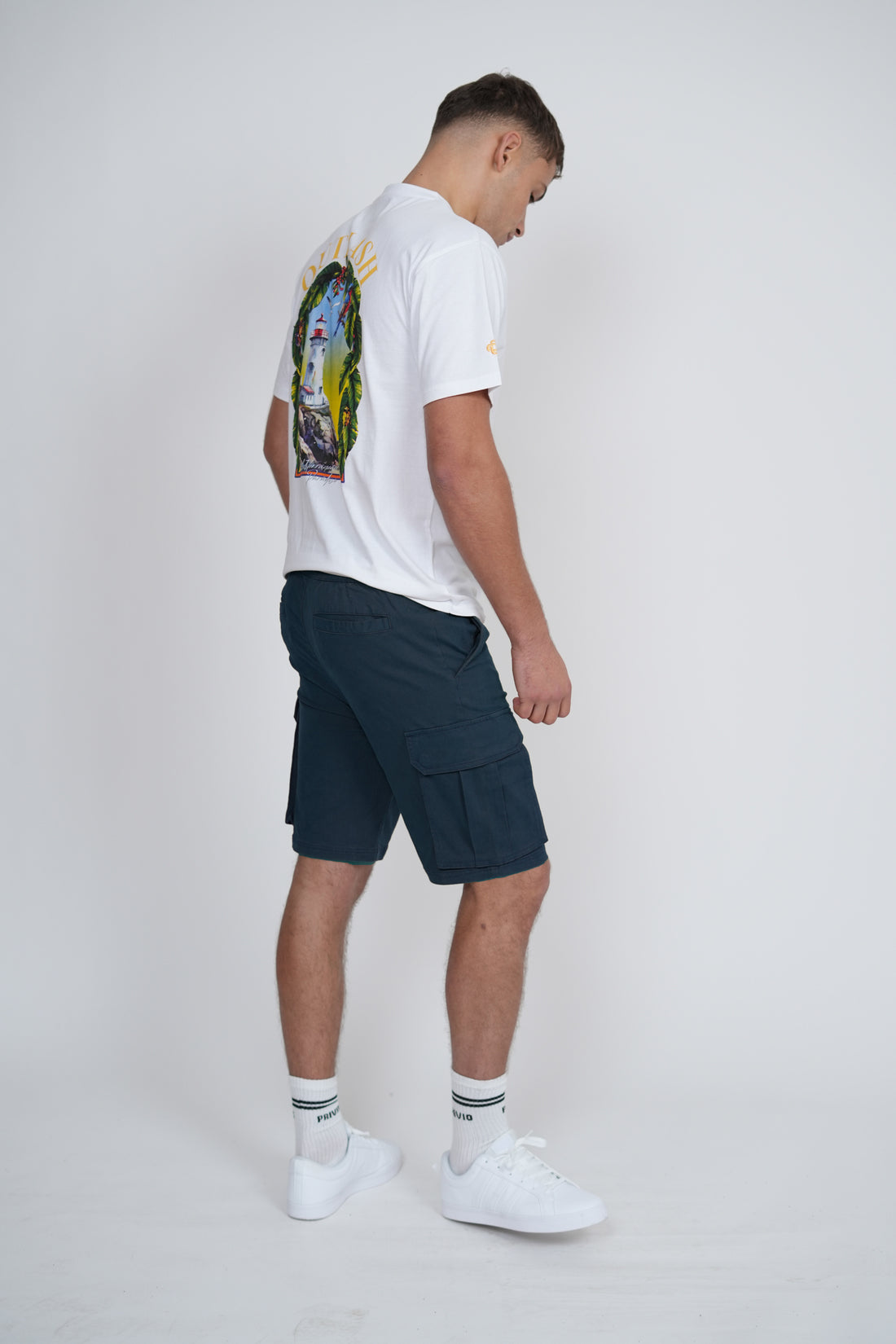 Hawk Cargo Shorts – Men's Regular Fit Utility Shorts with Zip Pockets