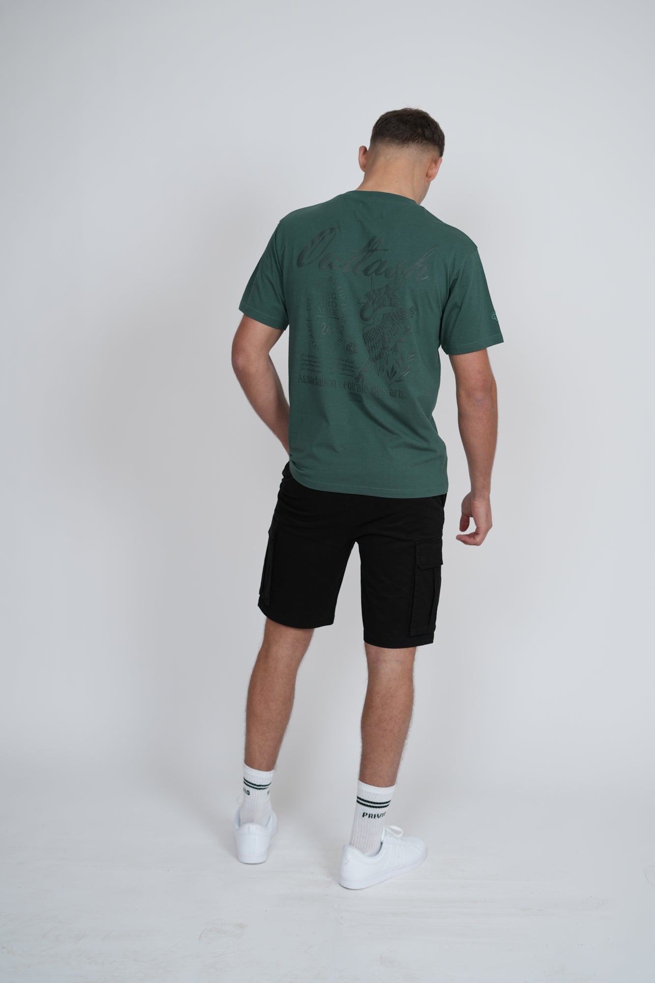 Crane Bird T-Shirt – Men's Graphic Print Premium Cotton Tee