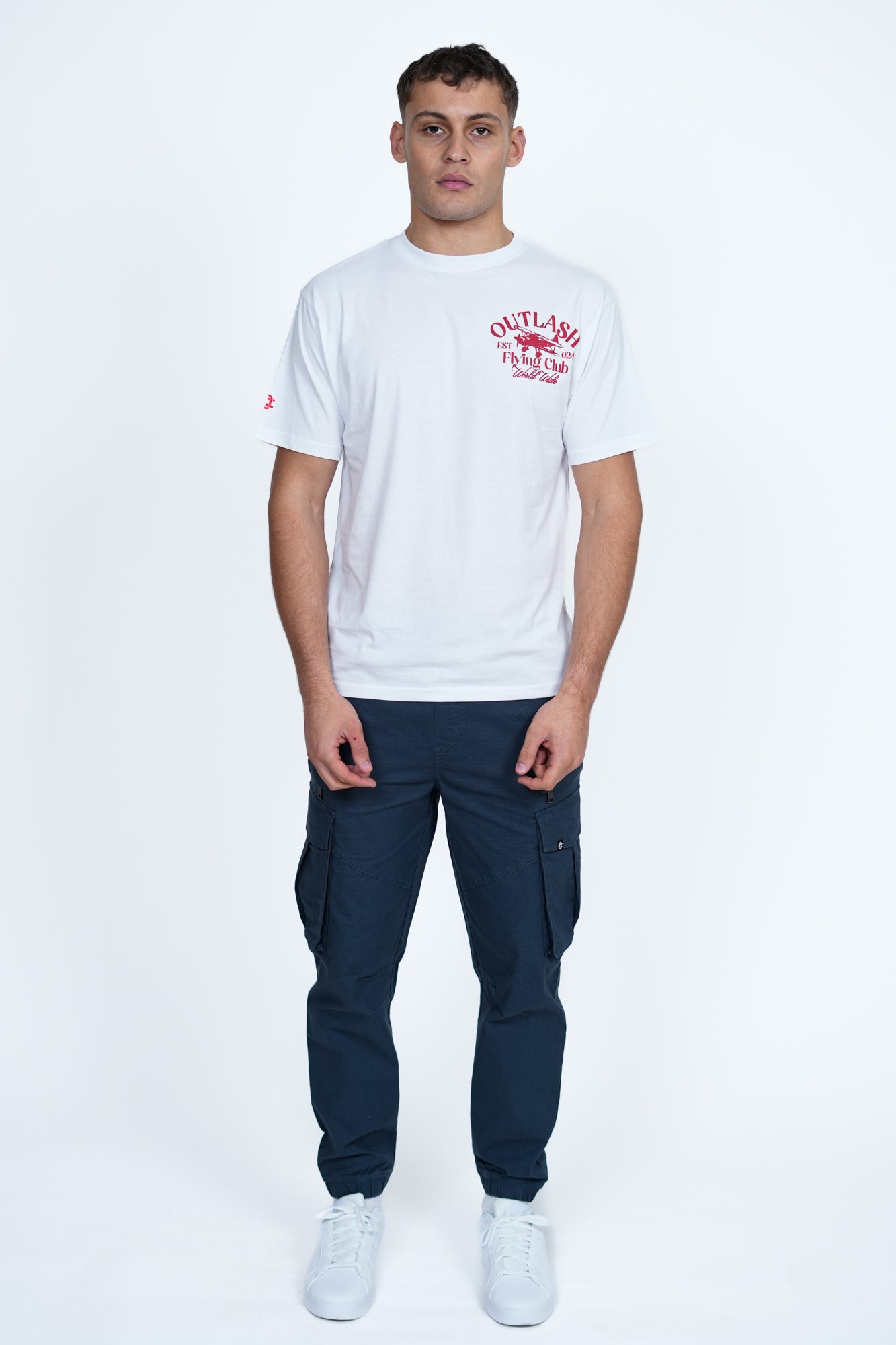 Flying Club T-Shirt | Men's Premium Cotton Graphic Tee | Outlash EST:024 Streetwear