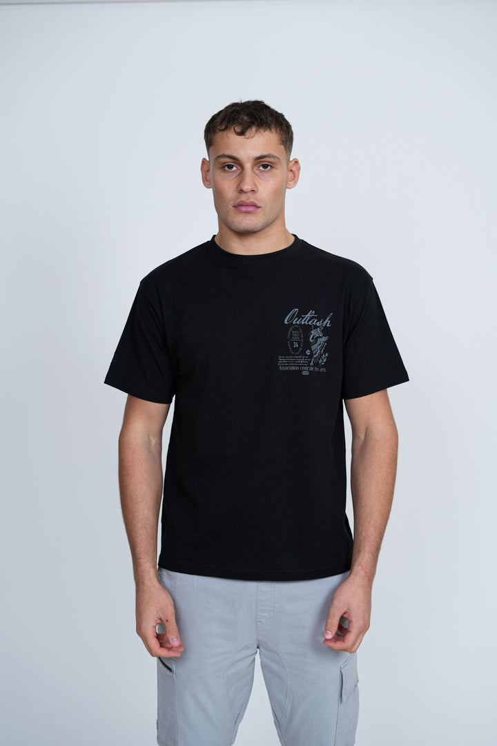 Crane Bird T-Shirt – Men's Graphic Print Premium Cotton Tee