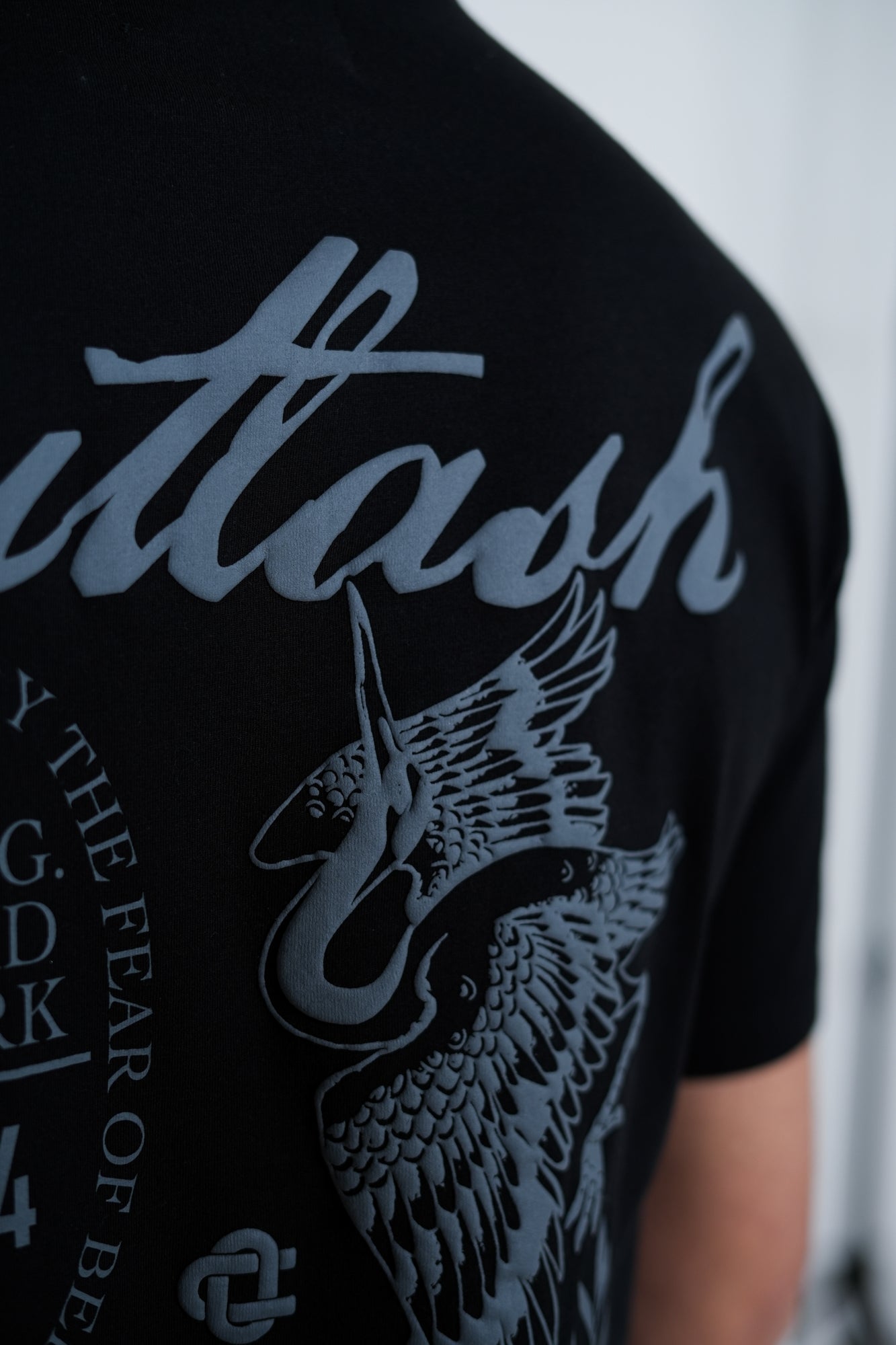Crane Bird T-Shirt – Men's Graphic Print Premium Cotton Tee