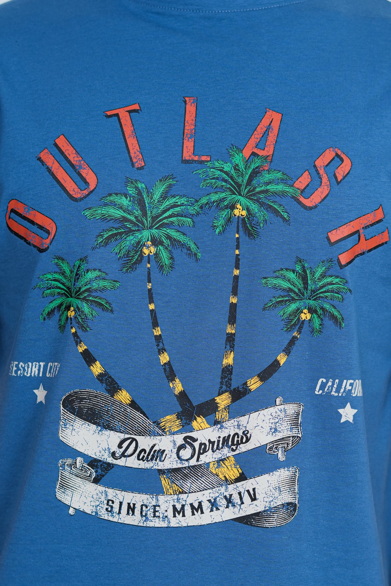 Palm Springs T-Shirt | Men's Premium Cotton Graphic Tee | Outlash California Streetwear