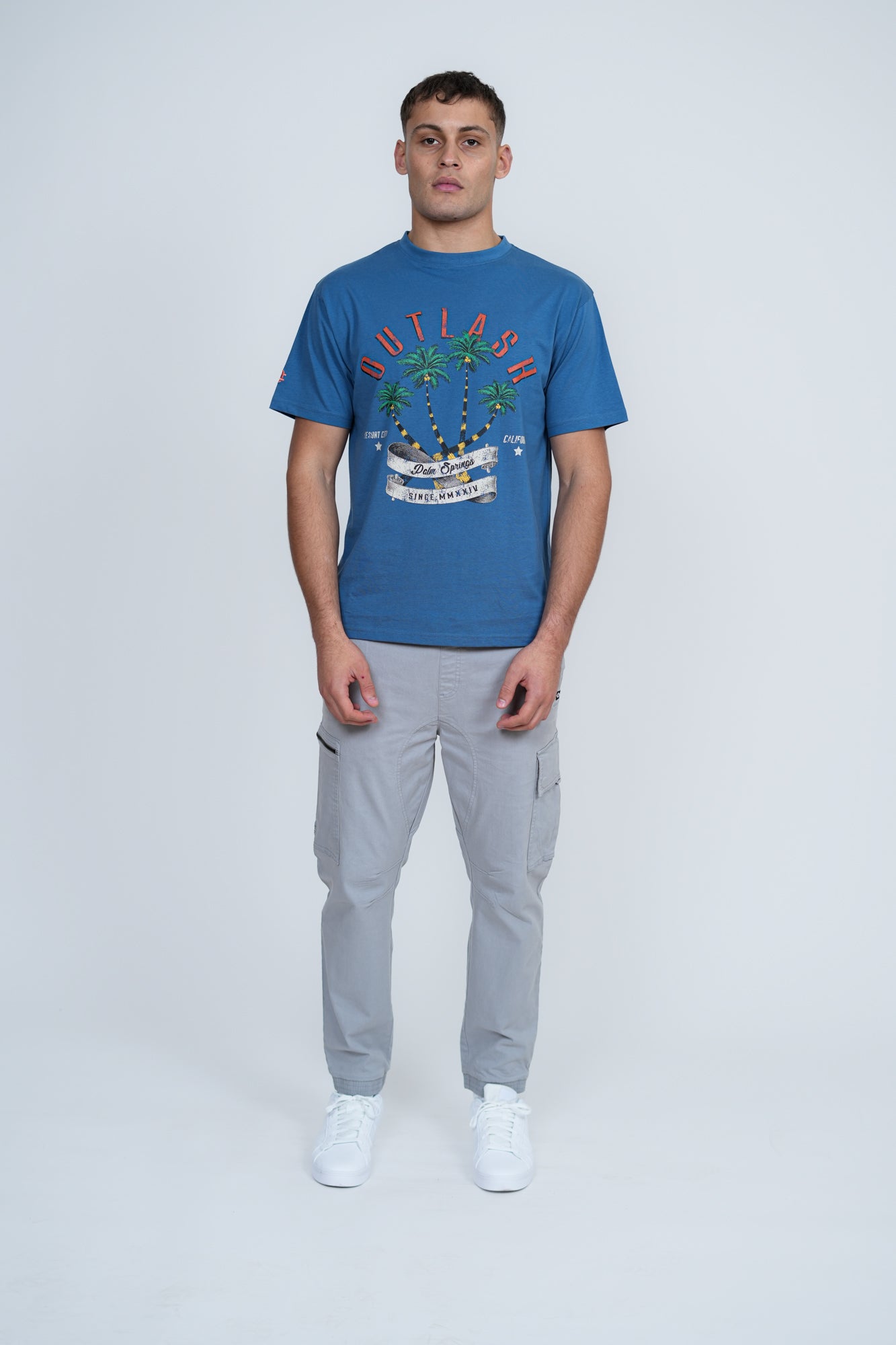 Palm Springs T-Shirt | Men's Premium Cotton Graphic Tee | Outlash California Streetwear