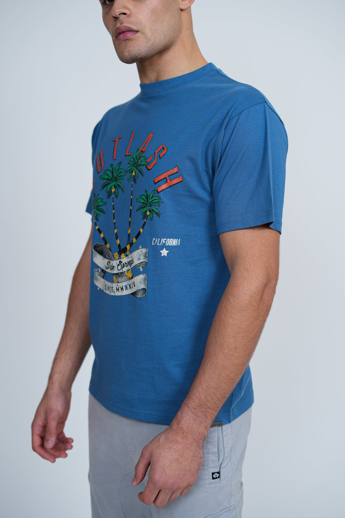 Palm Springs T-Shirt | Men's Premium Cotton Graphic Tee | Outlash California Streetwear