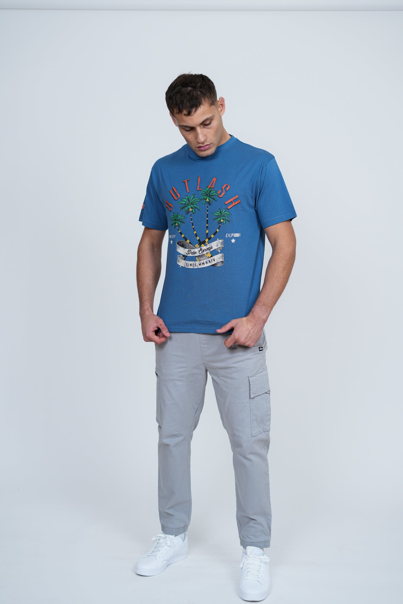 Palm Springs T-Shirt | Men's Premium Cotton Graphic Tee | Outlash California Streetwear