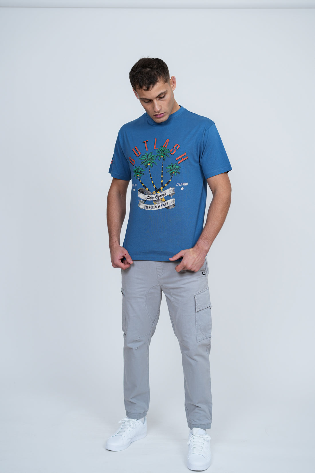 Palm Springs T-Shirt | Men's Premium Cotton Graphic Tee | Outlash California Streetwear