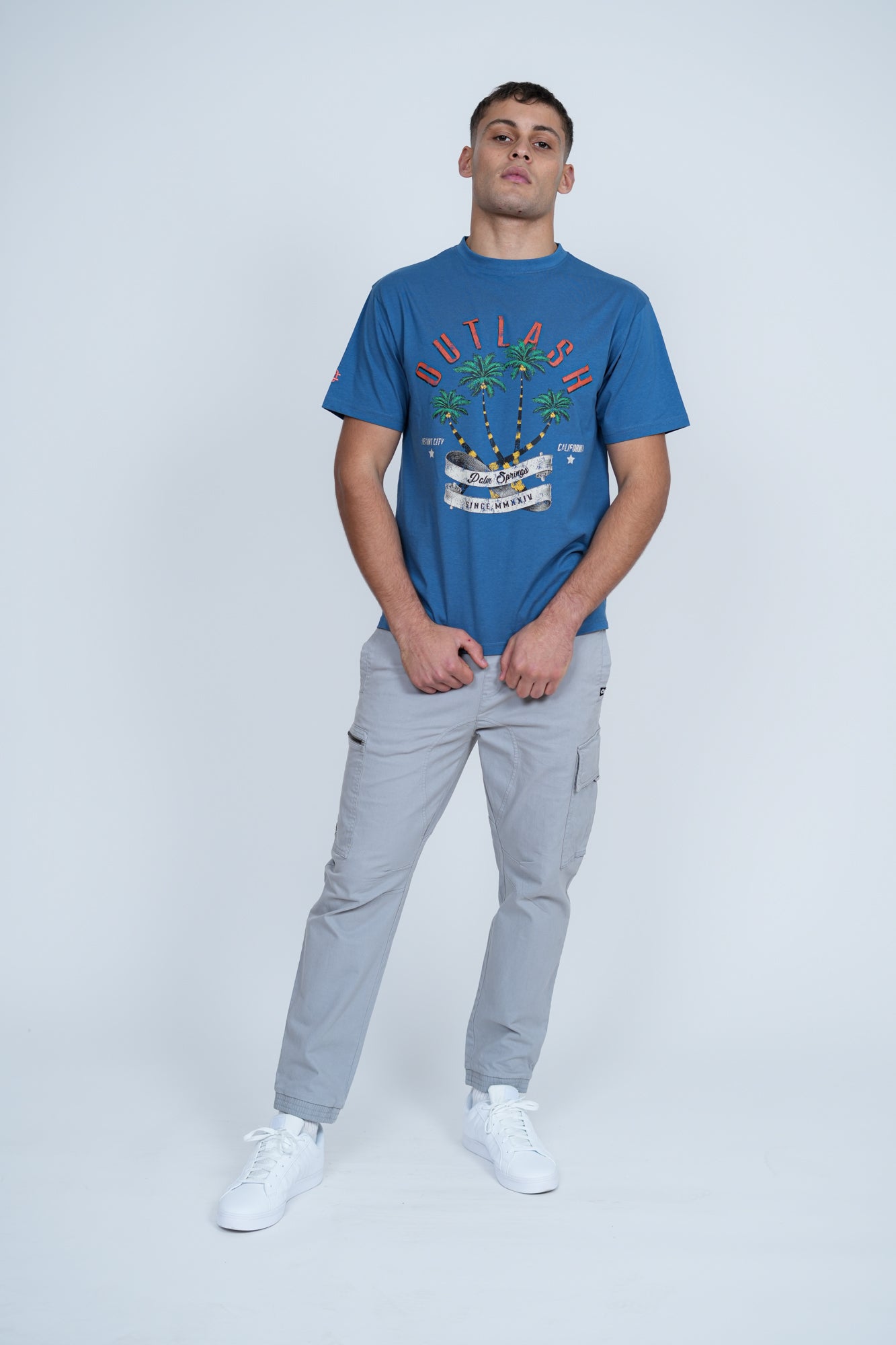 Palm Springs T-Shirt | Men's Premium Cotton Graphic Tee | Outlash California Streetwear