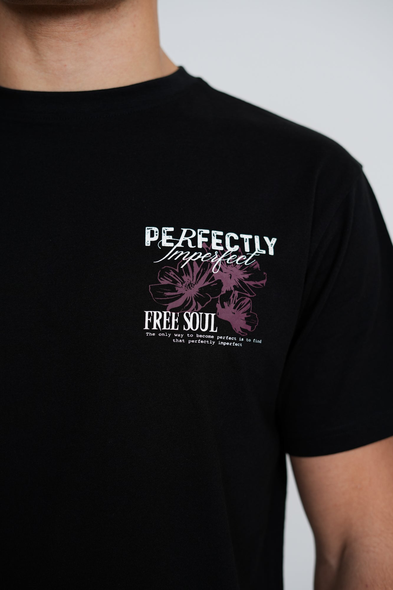Perfectly Imperfect T-Shirt – Men's Graphic Print Cotton Tee