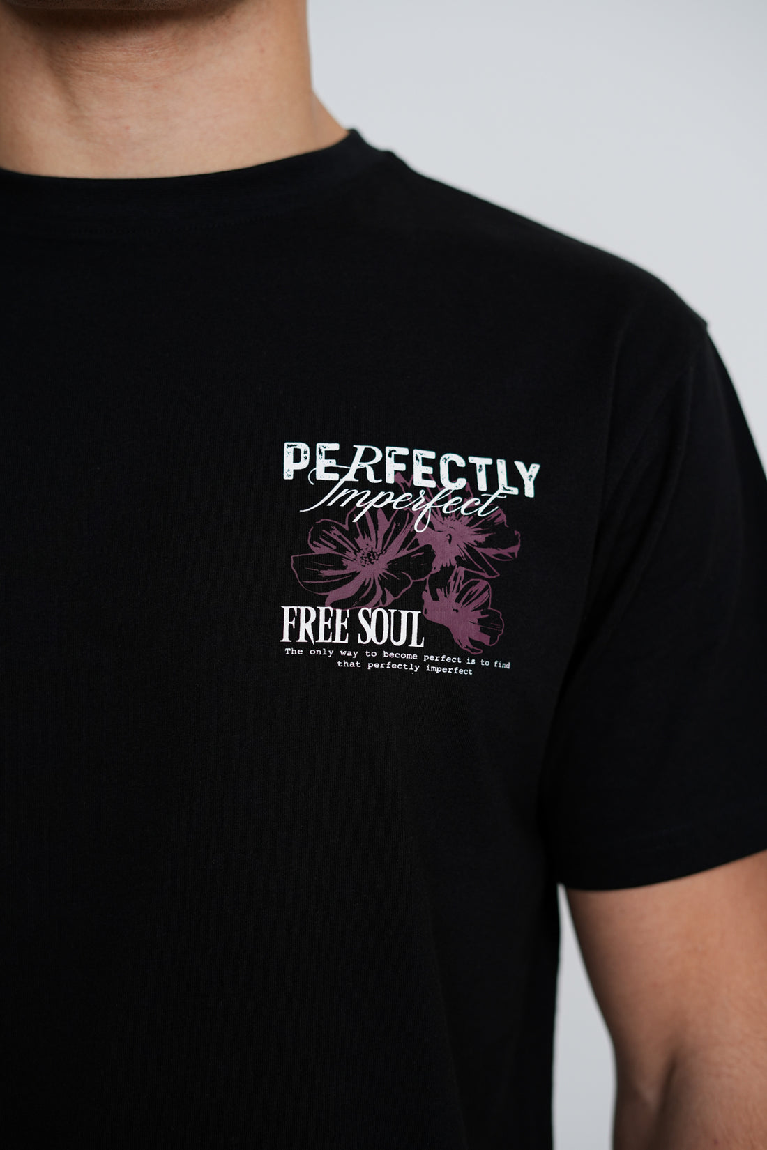 Perfectly Imperfect T-Shirt – Men's Graphic Print Cotton Tee