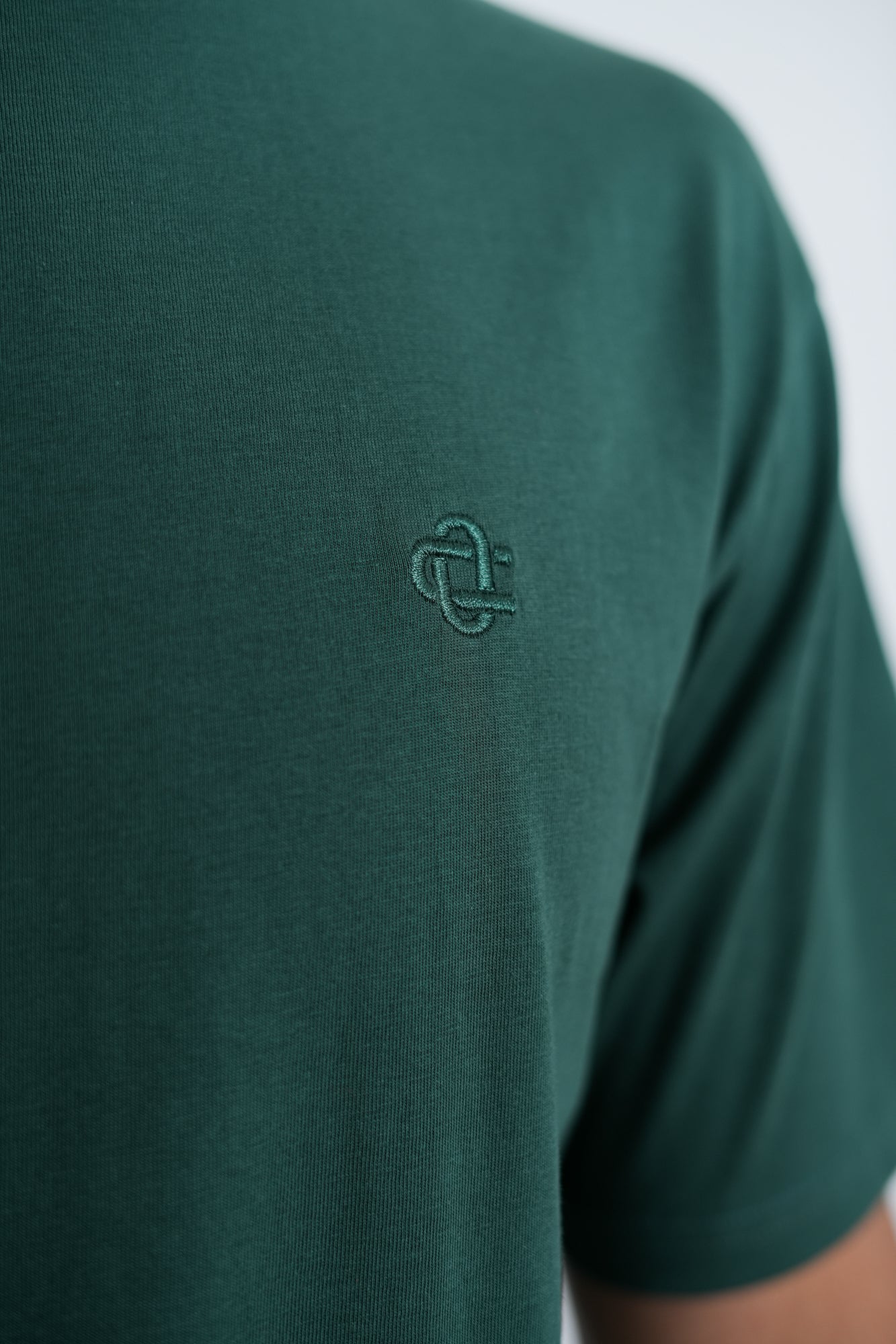 Basic Logo T-Shirt – Men's Premium Cotton Embroidered Tee