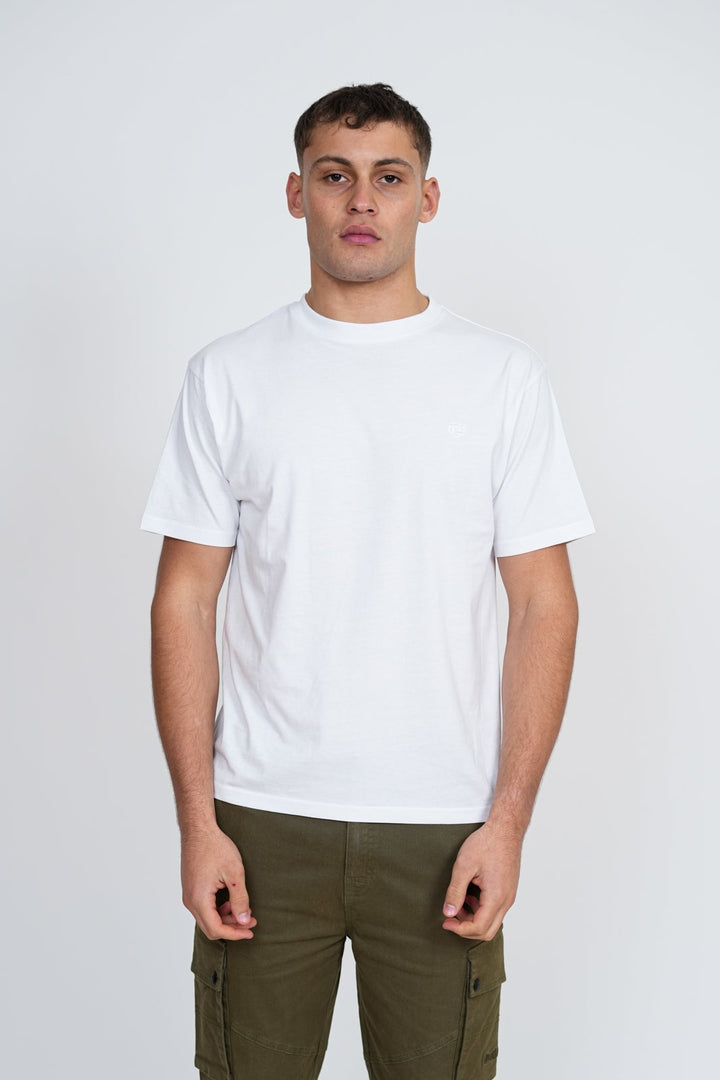 Basic Logo T-Shirt – Men's Premium Cotton Embroidered Tee