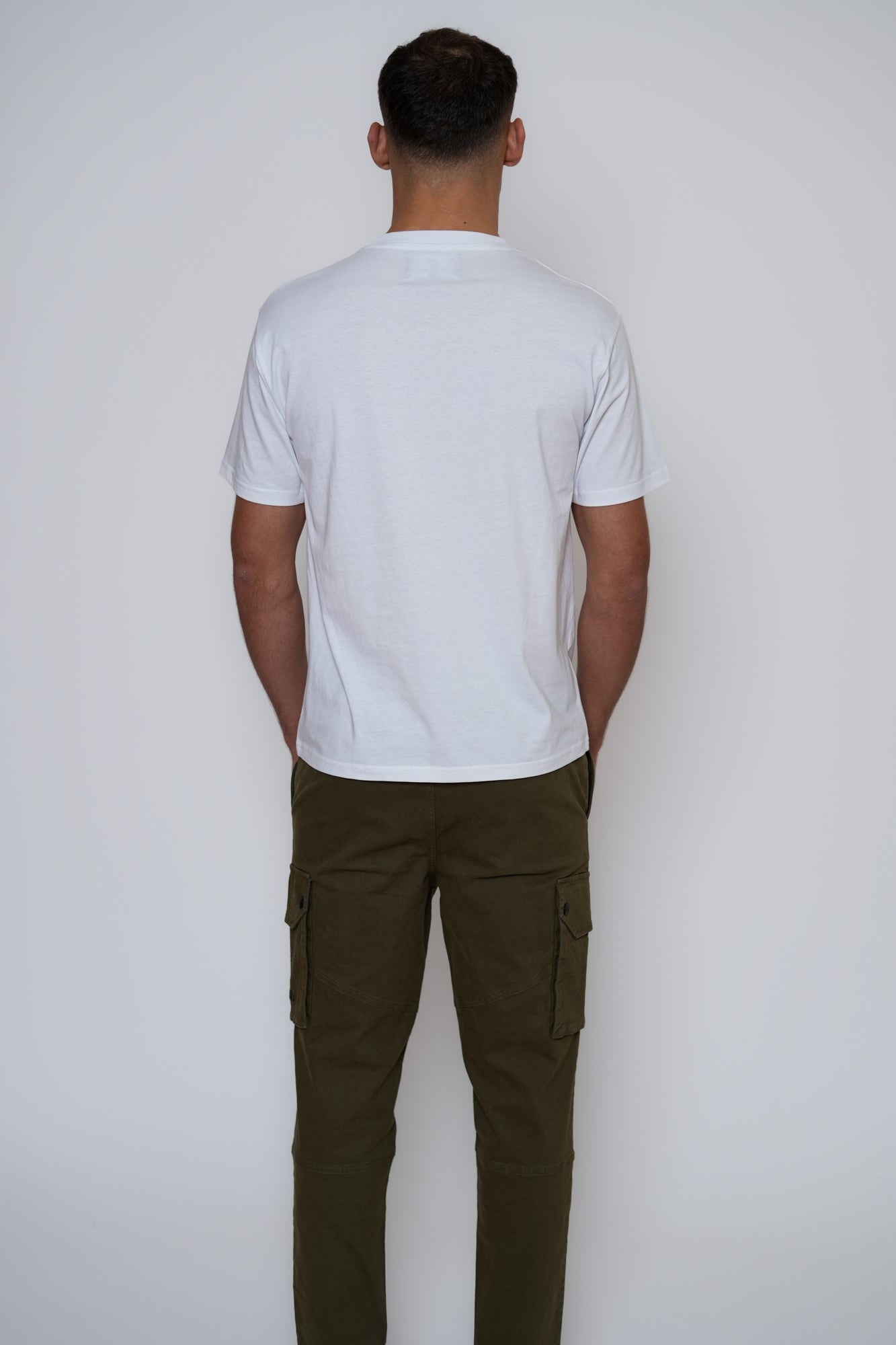 Basic Logo T-Shirt – Men's Premium Cotton Embroidered Tee
