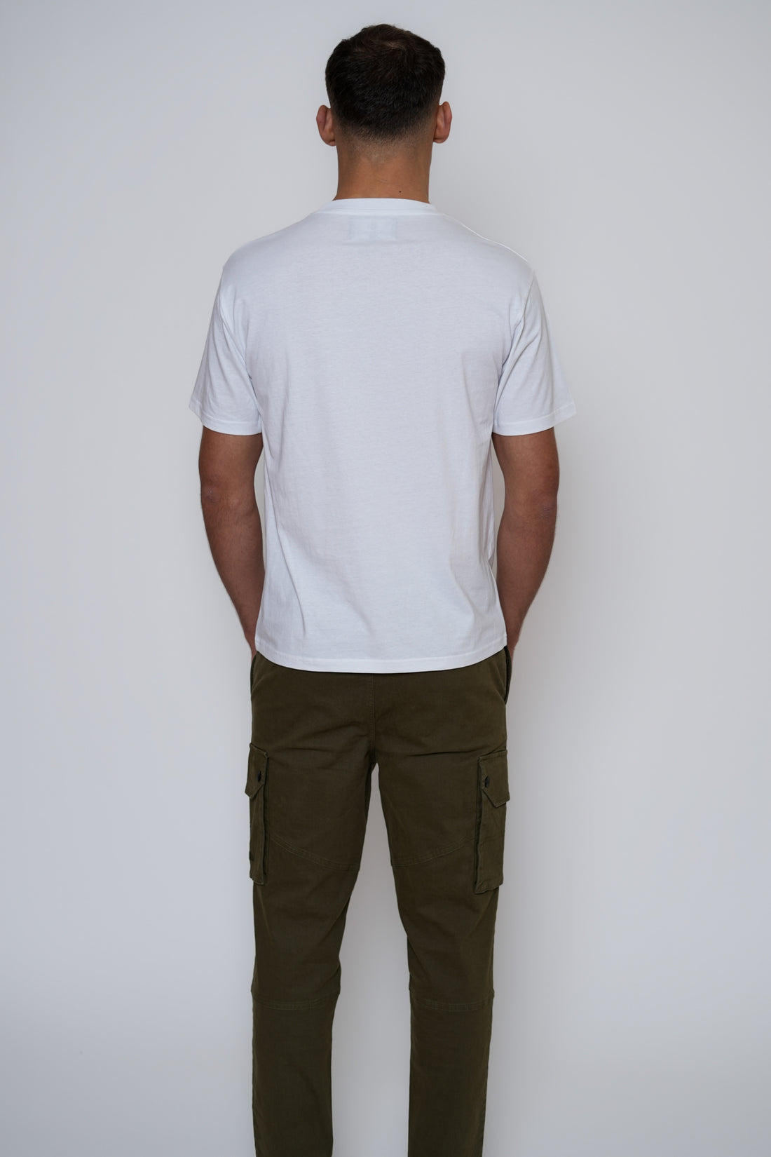 Basic Logo T-Shirt – Men's Premium Cotton Embroidered Tee