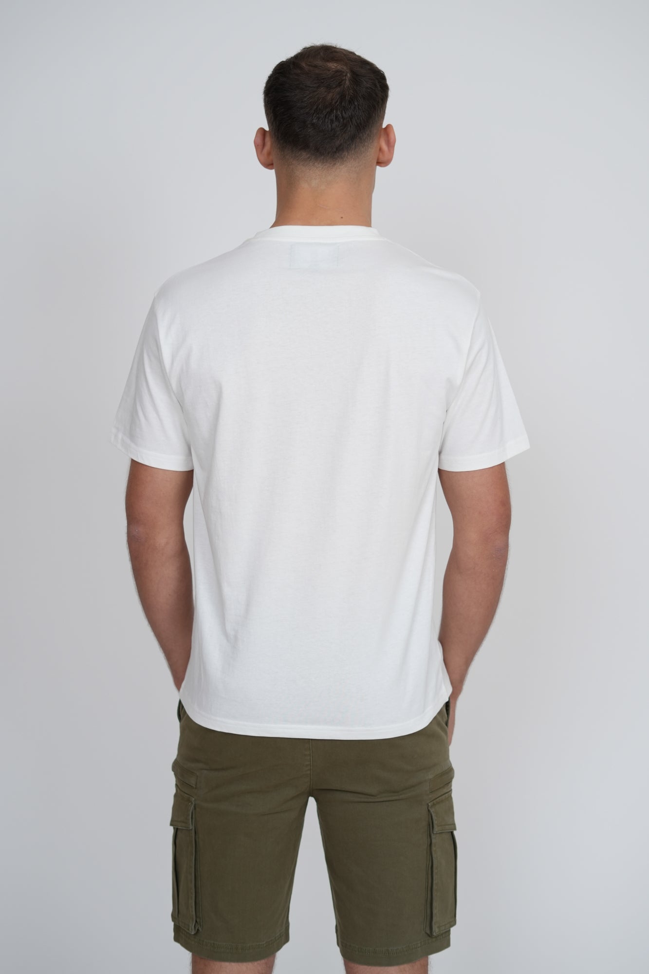 Basic Logo T-Shirt – Men's Premium Cotton Embroidered Tee