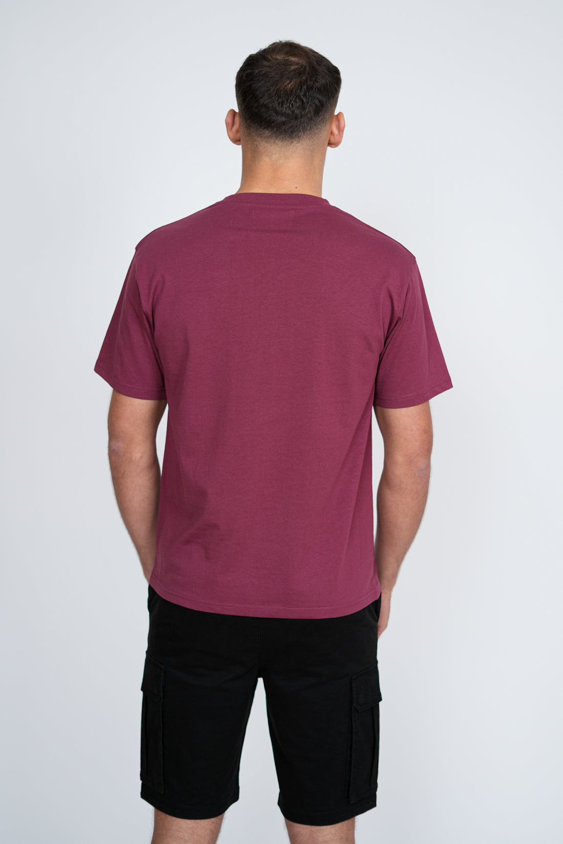 Basic Logo T-Shirt – Men's Premium Cotton Embroidered Tee