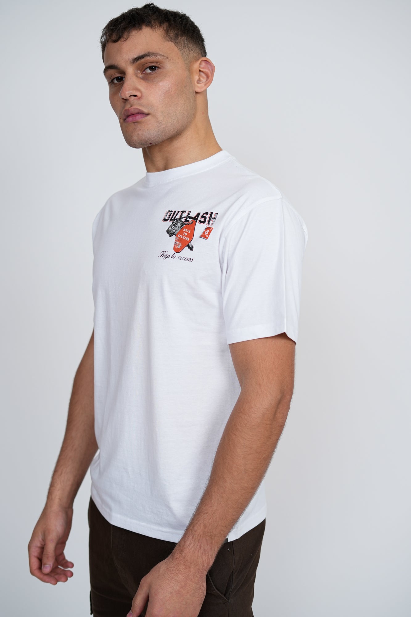 Keys to Success T-Shirt | Men's Premium Cotton Graphic Tee | Outlash Club Members Streetwear