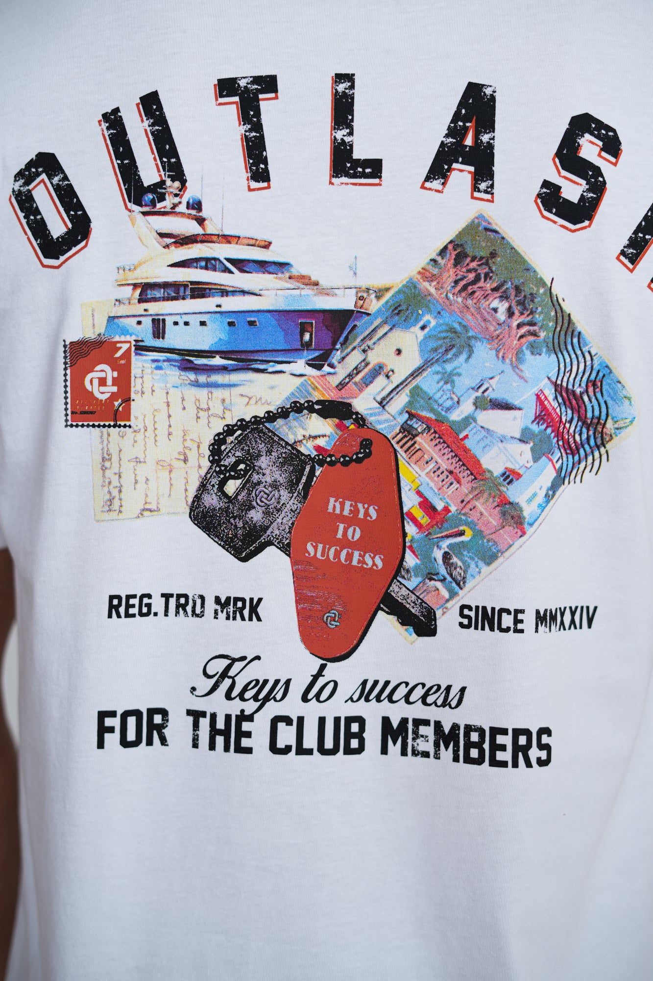 Keys to Success T-Shirt | Men's Premium Cotton Graphic Tee | Outlash Club Members Streetwear