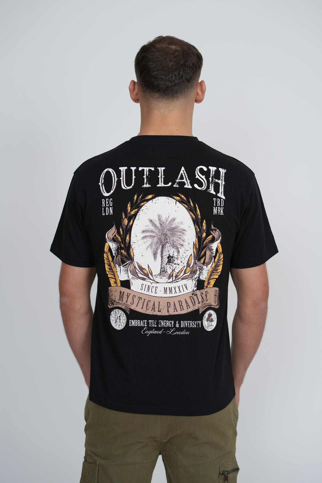 Mystical Paradise T-Shirt | Men's Premium Cotton Graphic Tee | Outlash England London Streetwear
