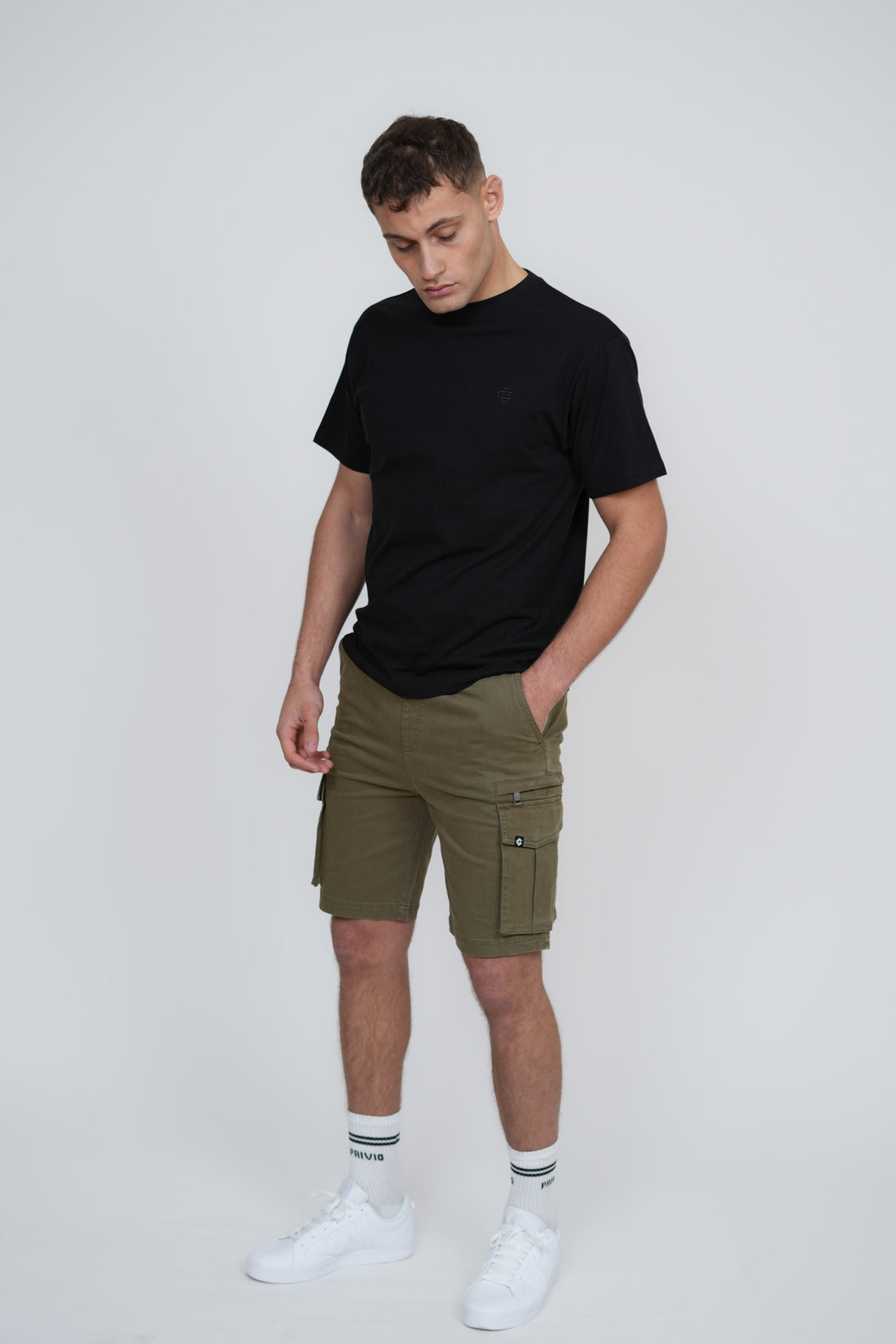 Dread Cargo Shorts – Men's Regular Fit Utility Shorts with Zip Pockets