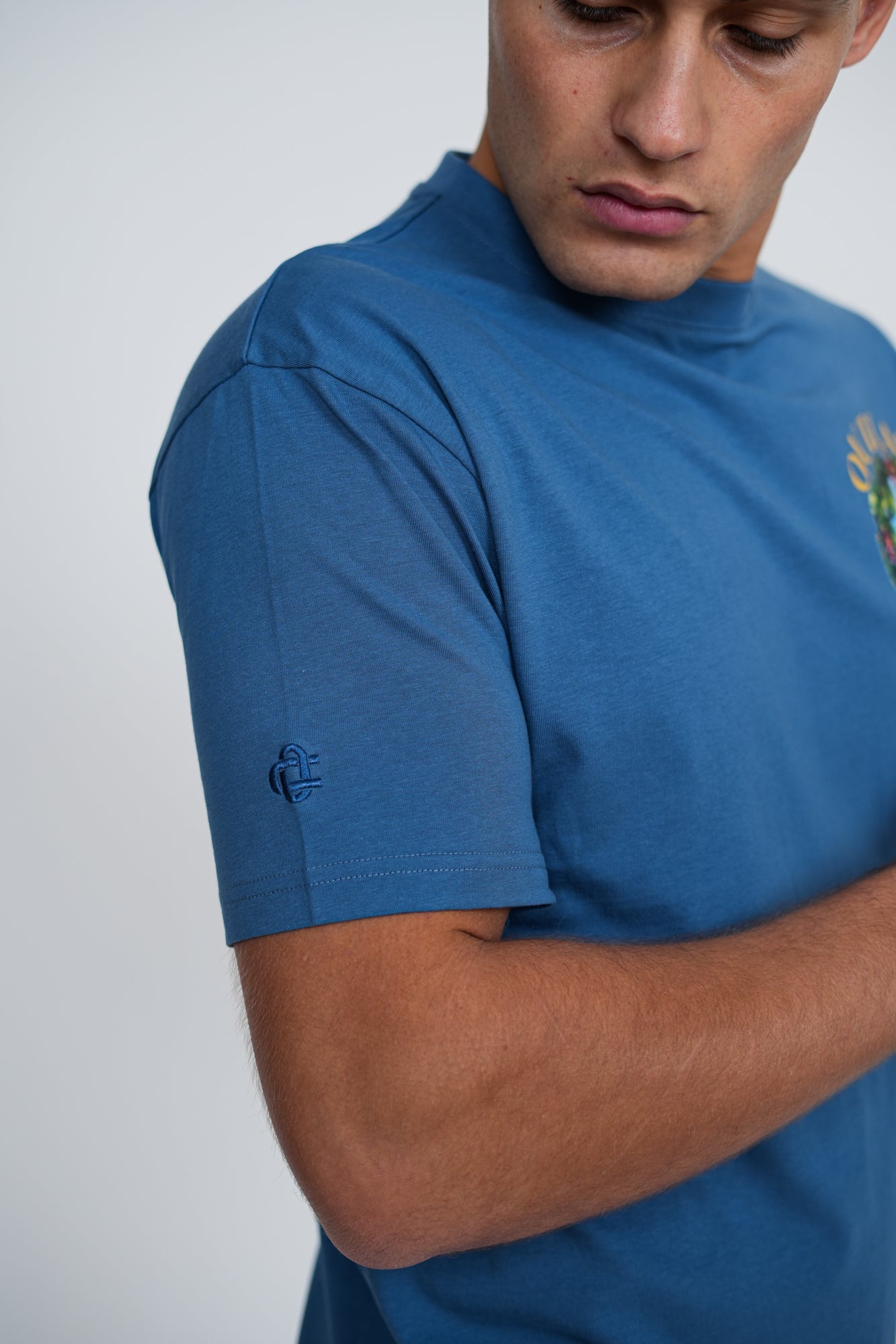 Mediterranean Paradise T-Shirt | Men's Premium Cotton Graphic Tee | Outlash Tropical Streetwear