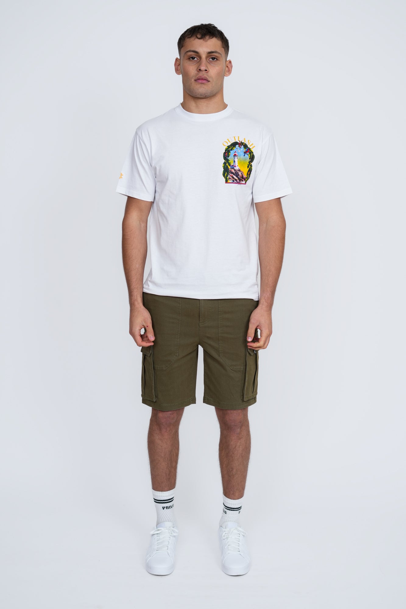 Hawk Cargo Shorts – Men's Regular Fit Utility Shorts with Zip Pockets