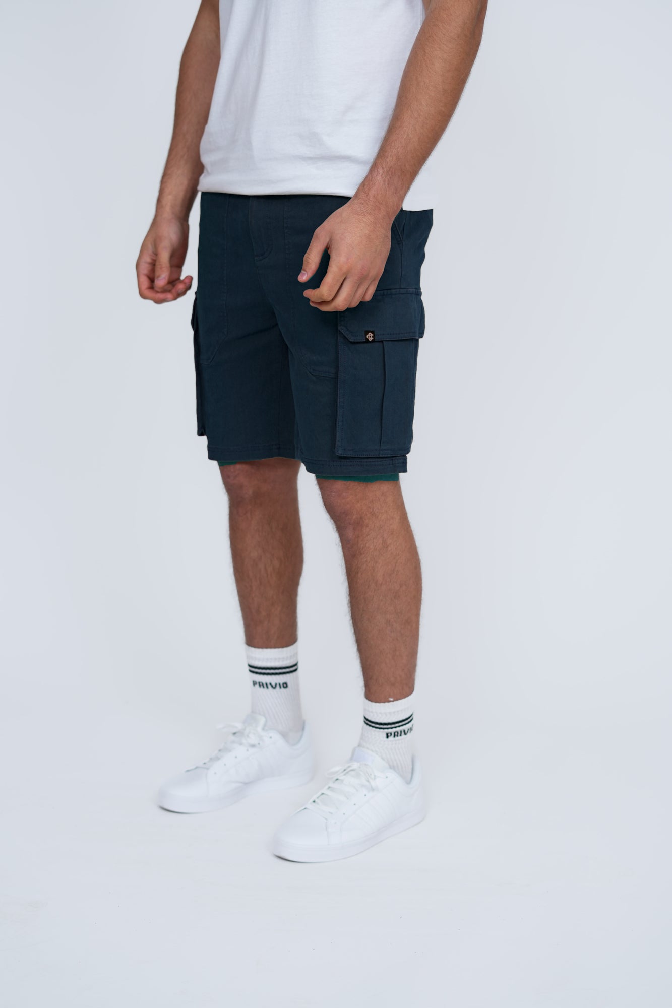 Hawk Cargo Shorts – Men's Regular Fit Utility Shorts with Zip Pockets