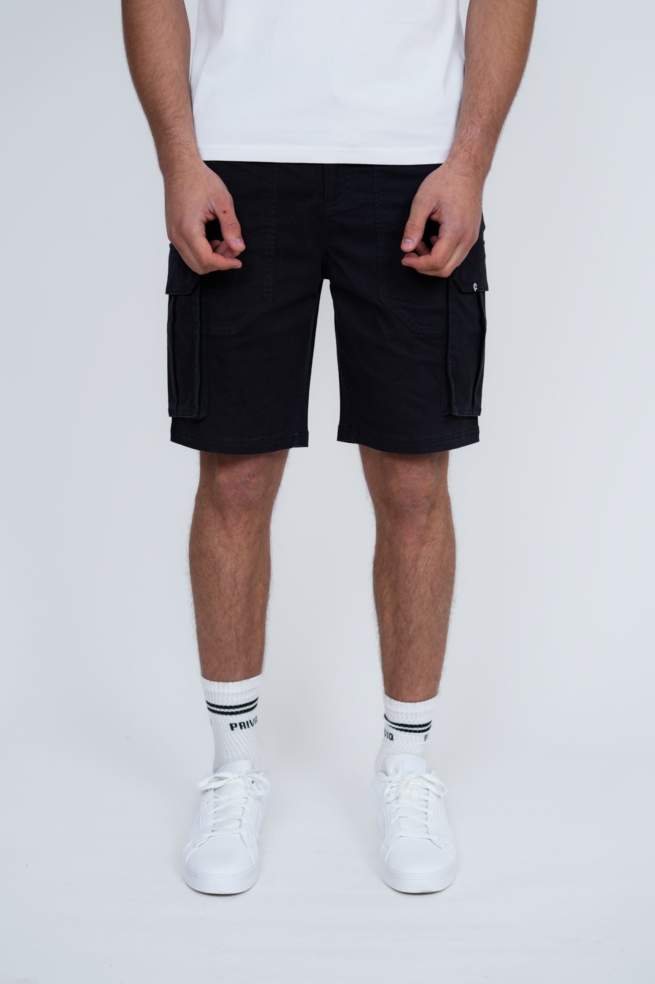 Hawk Cargo Shorts – Men's Regular Fit Utility Shorts with Zip Pockets